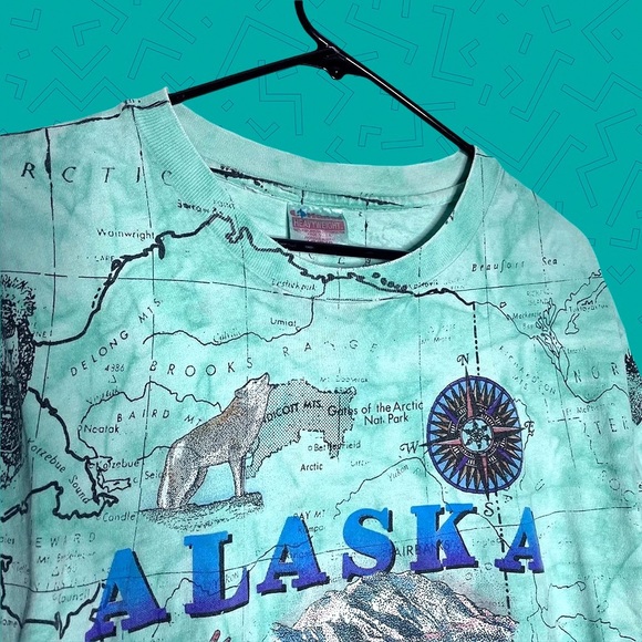 Vintage Other - Vintage single stitch Alaska shirt
